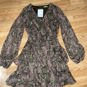 Snake print dress